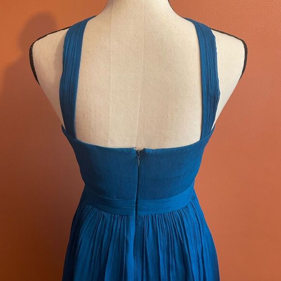 J.  Crew Halter Sinclair Silk Chiffon Bridesmaid Dress Womens Size 2 - Picture 6 of 8